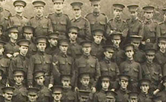 Photograph of World War 1 soldiers